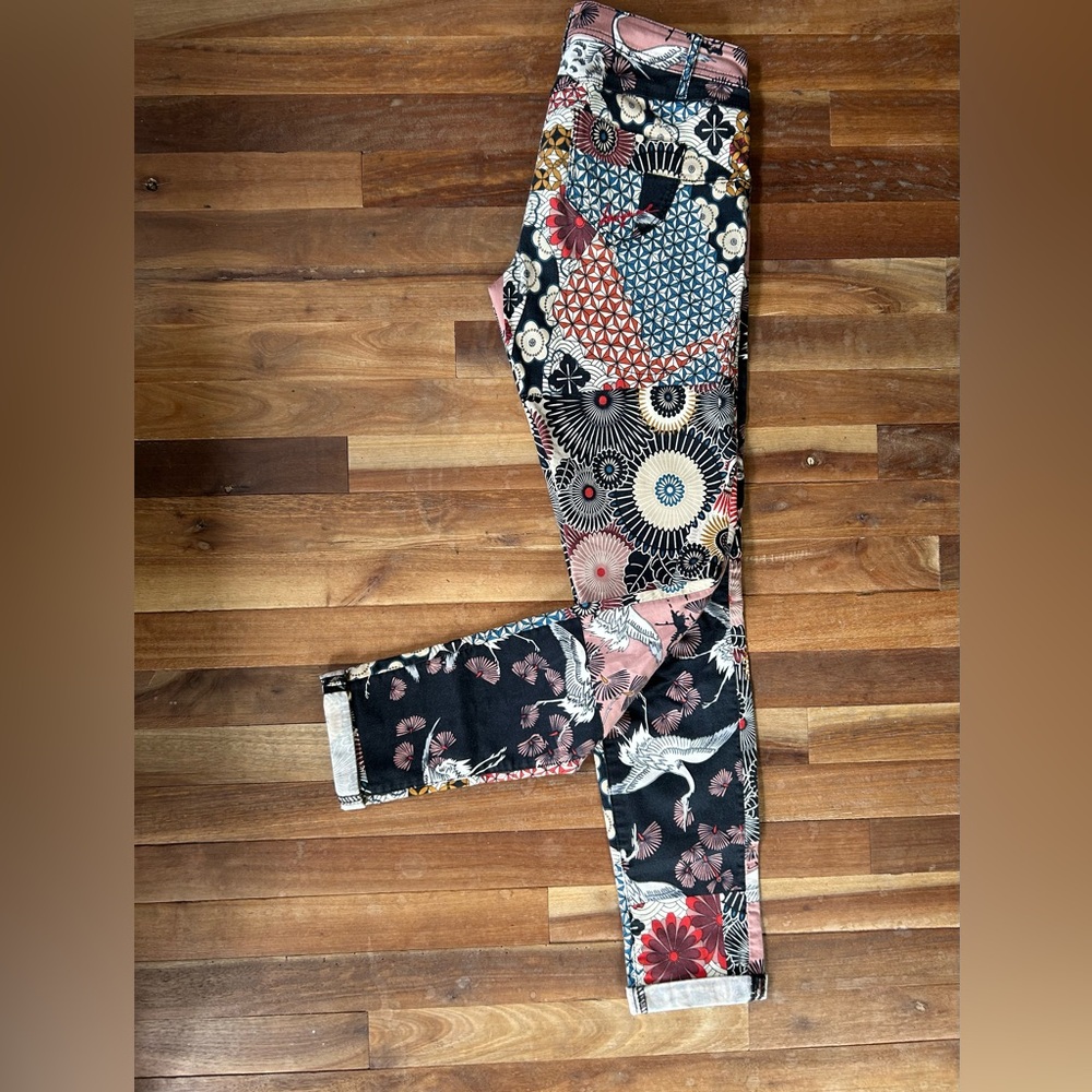 Desigual Floral Patchwork Women's Stretch Jeans 27